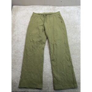 Lululemon Loungeful Pants Womens 14 Green Straight Leg Baggy Relaxed Loungewear